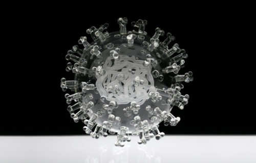 Luke Jerram, "Covid-19". 2019. Glass. Courtesy of Luke Jerram