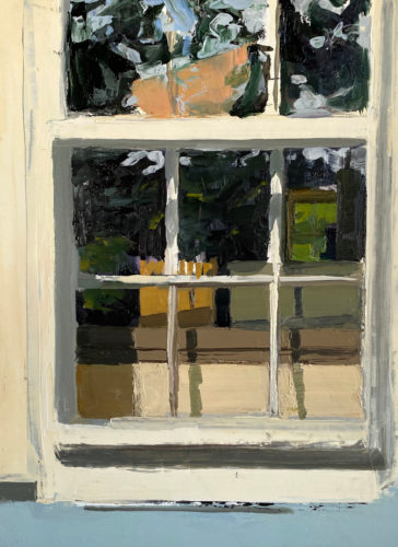 Amanda Case Millis, "Cape Window", 2019, oil on archival panel, 12" x 9", Courtesy of the Artist
