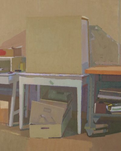 John Lee, "Oatmeal (with Blueberries)", 2020, oil on linen, 20 x16 in. Courtesy of the Artist.