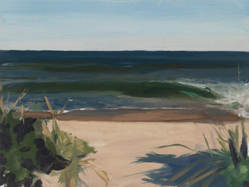 Amanda Case Millis, "First Wave (Nauset)", 2020, oil on archival panel, 9" x 12", Courtesy of the Artist