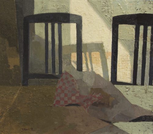 Zoey Frank, "Sandwich #12", 2018, oil on panel, 14 x 16 in. Courtesy of the Artist.